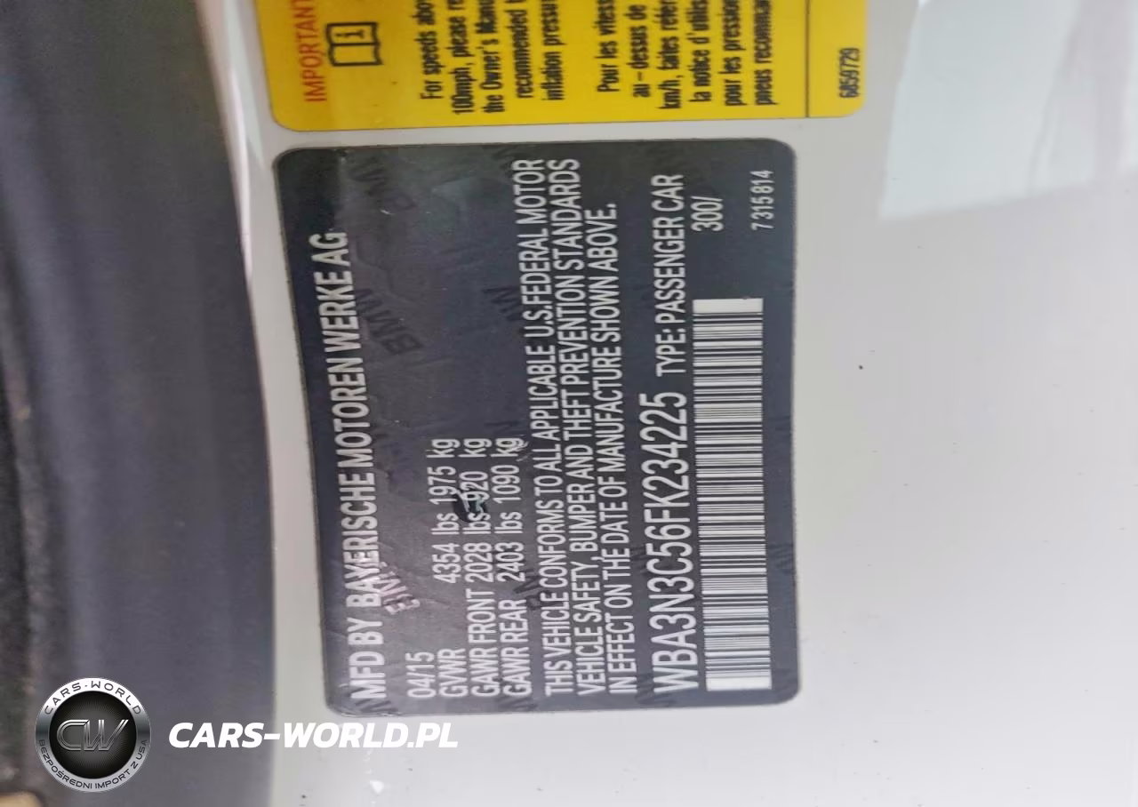 2015 BMW 428 I VIN:WBA3N3C56FK234225 - 12