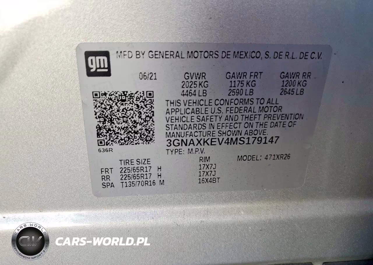 2021 Chevrolet Equinox Lt VIN:3GNAXKEV4MS179147 - 13