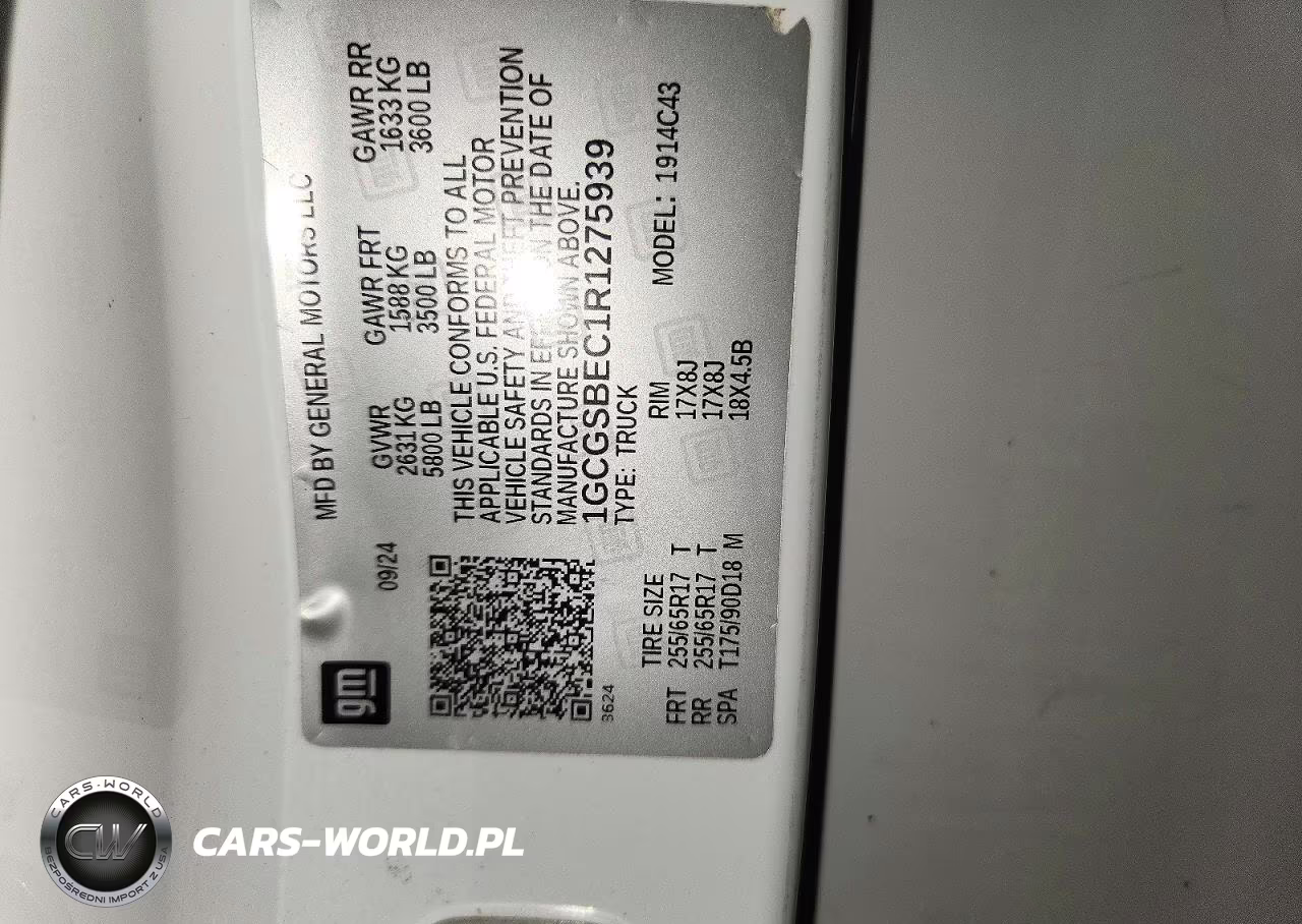 2024 Chevrolet Colorado VIN:1GCGSBEC1R1275939 - 13