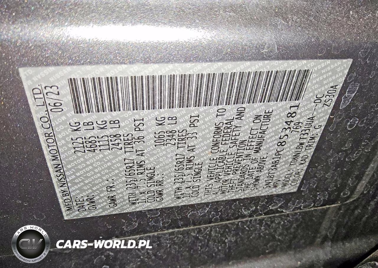 2023 Nissan Rogue S VIN:5N1BT3AB1PC853481 - 13