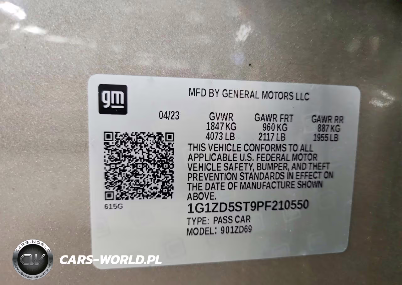 2023 Chevrolet Malibu Lt VIN:1G1ZD5ST9PF210550 - 12