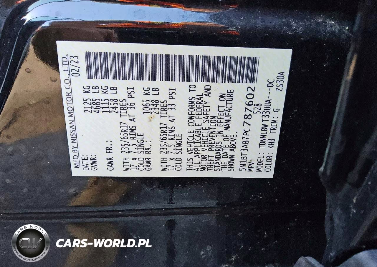 2023 Nissan Rogue S VIN:5N1BT3AB7PC787602 - 13