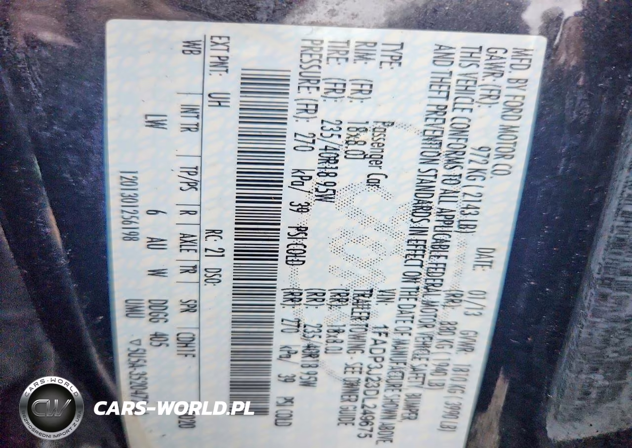 2013 Ford Focus Titanium VIN:1FADP3J23DL249675 - 12
