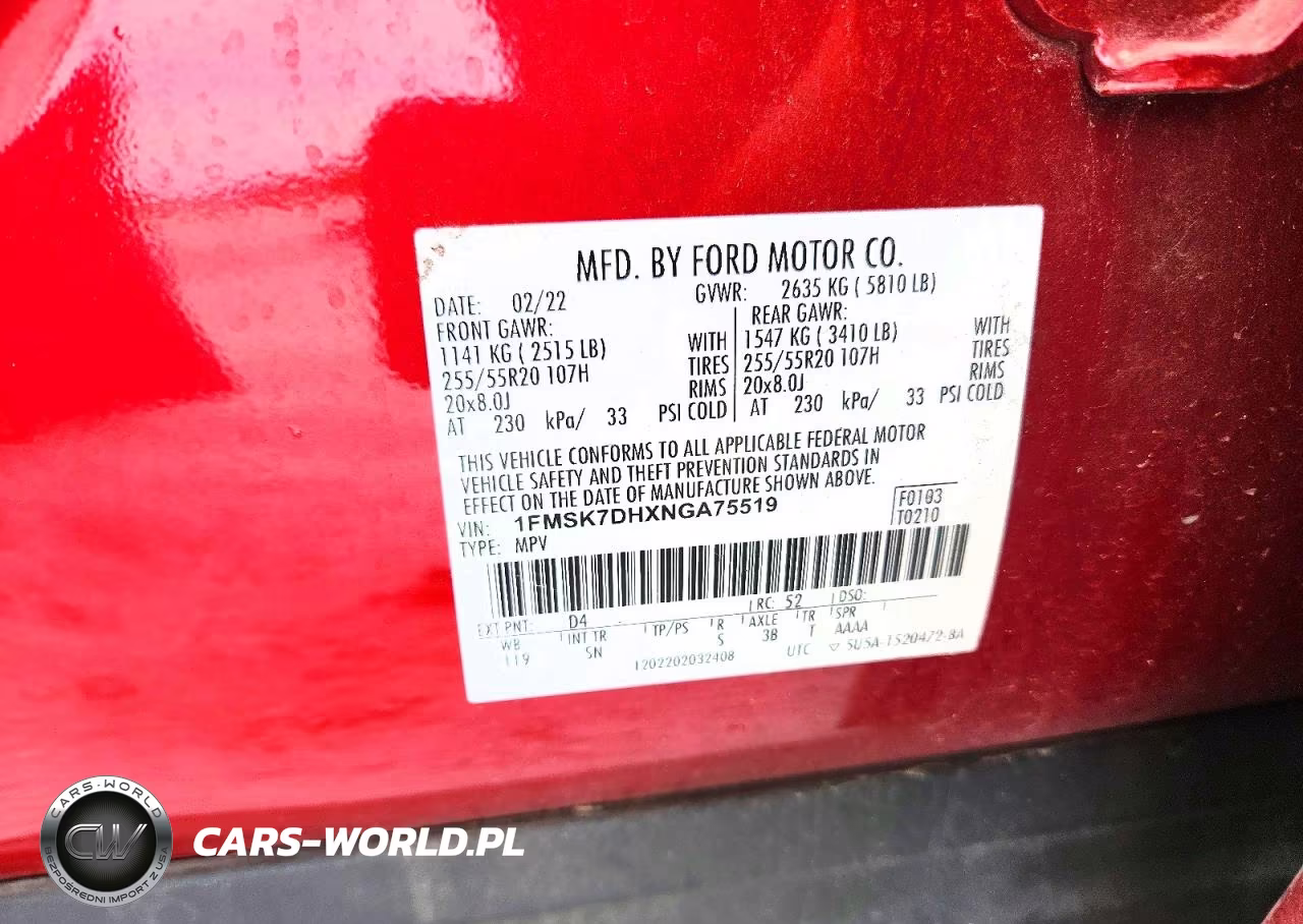 2022 Ford Explorer Xlt VIN:1FMSK7DHXNGA75519 - 13