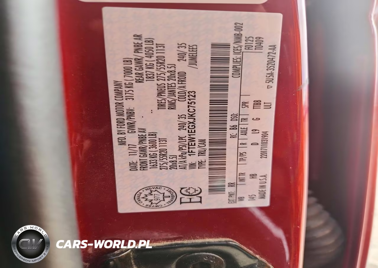 2018 Ford F150 Supercrew VIN:1FTEW1EGXJKC75123 - 12