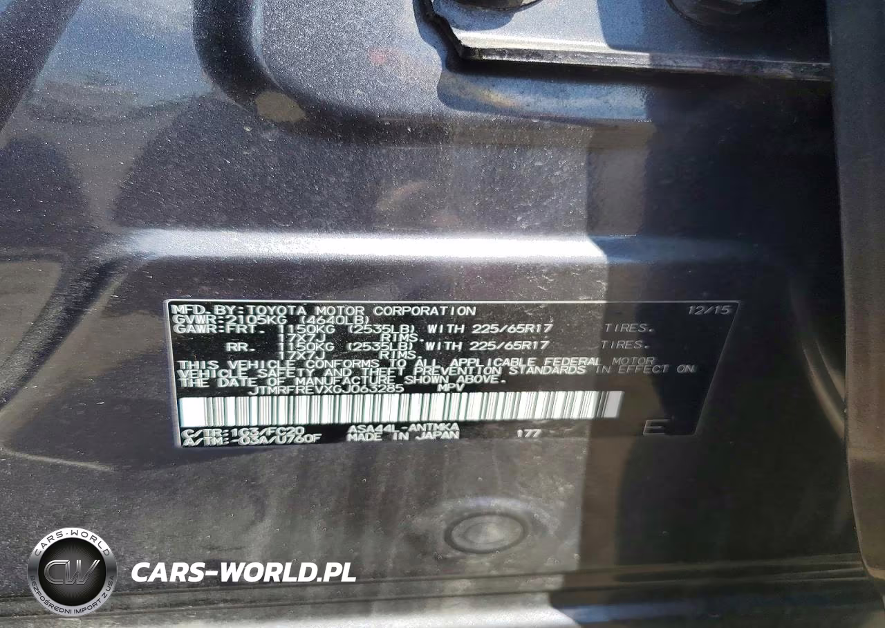 2016 Toyota Rav4 Xle VIN:JTMRFREVXGJ063285 - 13