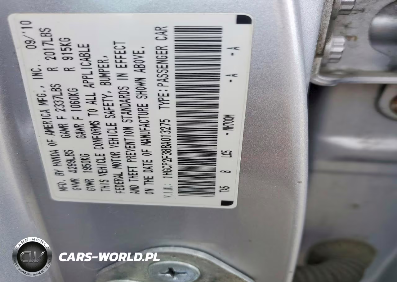 2011 Honda Accord Lx VIN:1HGCP2F38BA013275 - 12