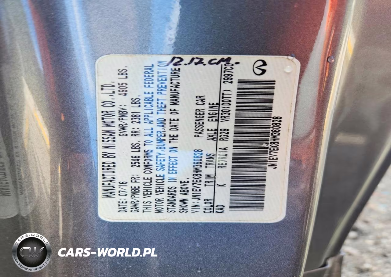 2017 Infiniti Q60 Premium VIN:JN1EV7EK8HM360828 - 13