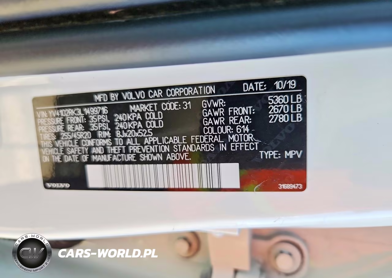 2020 Volvo Xc60 VIN:YV4102RK3L1499716 - 13
