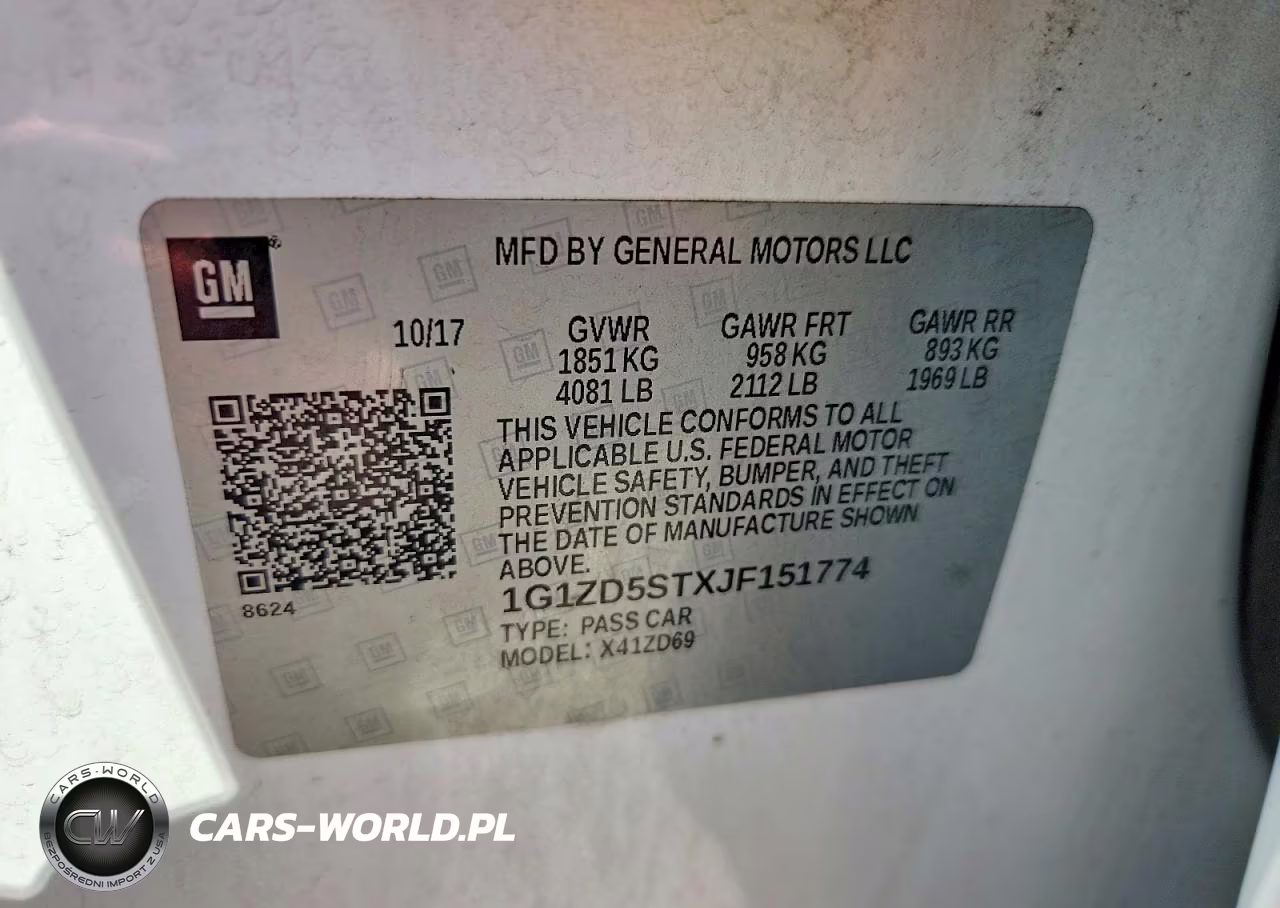 2018 Chevrolet Malibu Lt VIN:1G1ZD5STXJF151774 - 12