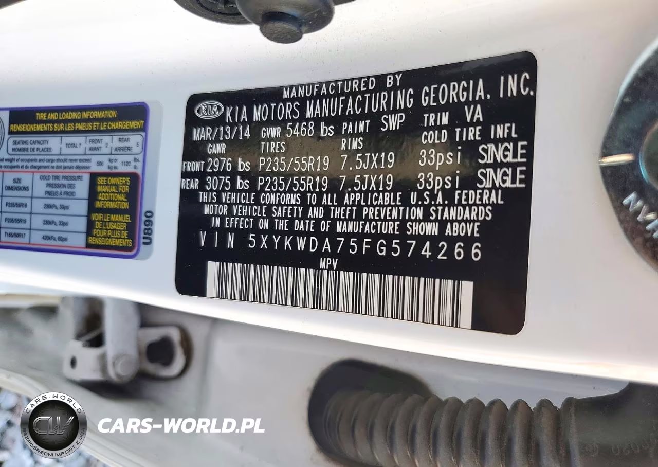 2015 Kia Sorento Sx Limited VIN:5XYKWDA75FG574266 - 13