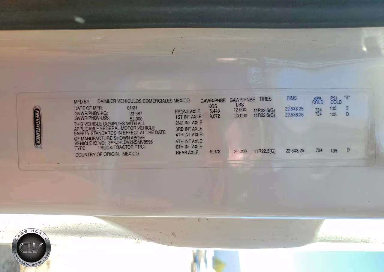 2022 Freightliner Cascadia 126 Semi Truck VIN:3AKJHLDV2NSMV8596 - 11