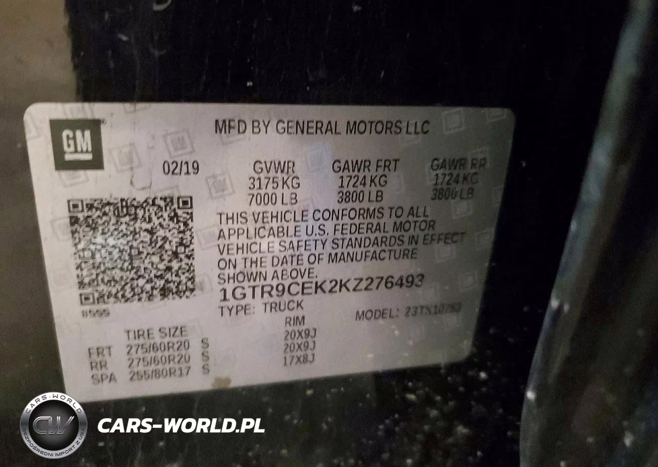 2019 GMC Sierra K1500 Elevation VIN:1GTR9CEK2KZ276493 - 13