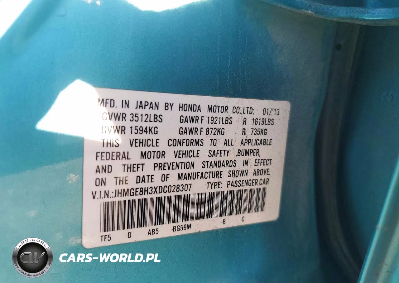 2013 Honda Fit VIN:JHMGE8H3XDC028307 - 13