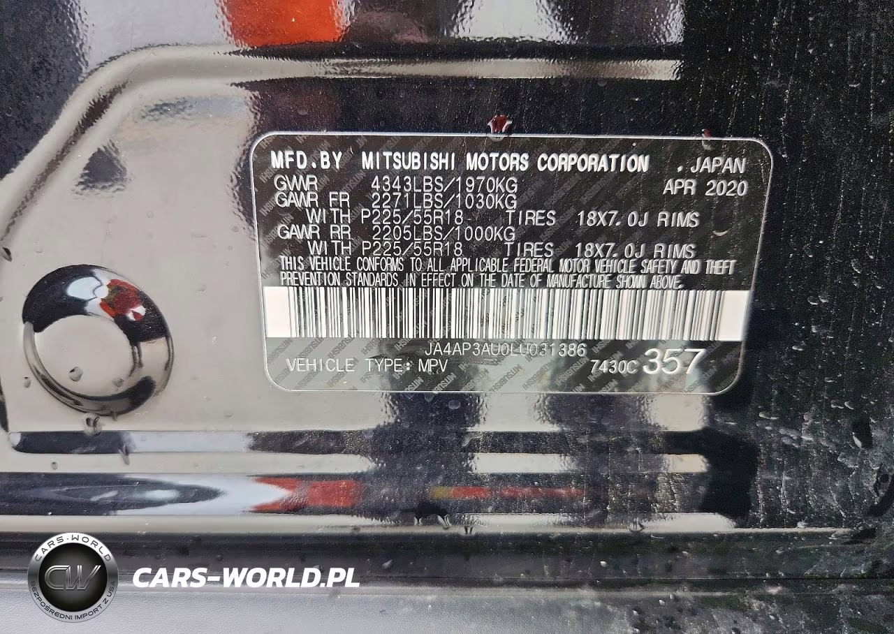 2020 Mitsubishi Outlander Sport Es VIN:JA4AP3AU0LU031386 - 13