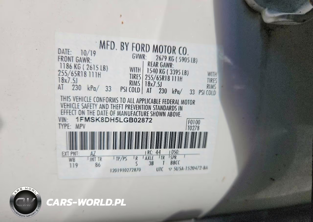 2020 Ford Explorer Xlt VIN:1FMSK8DH5LGB02872 - 13