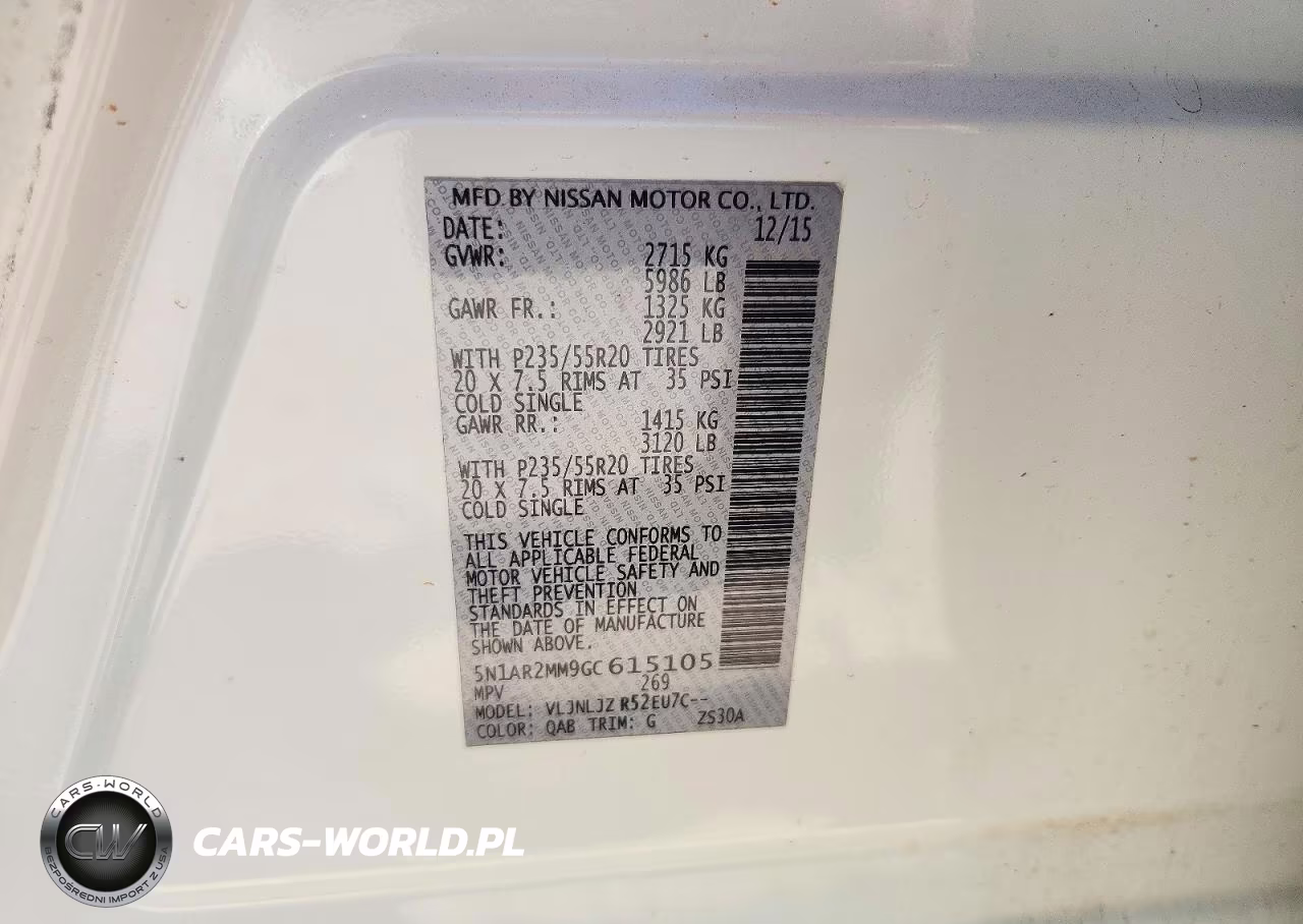 2016 Nissan Pathfinder Platinum VIN:5N1AR2MM9GC615105 - 13