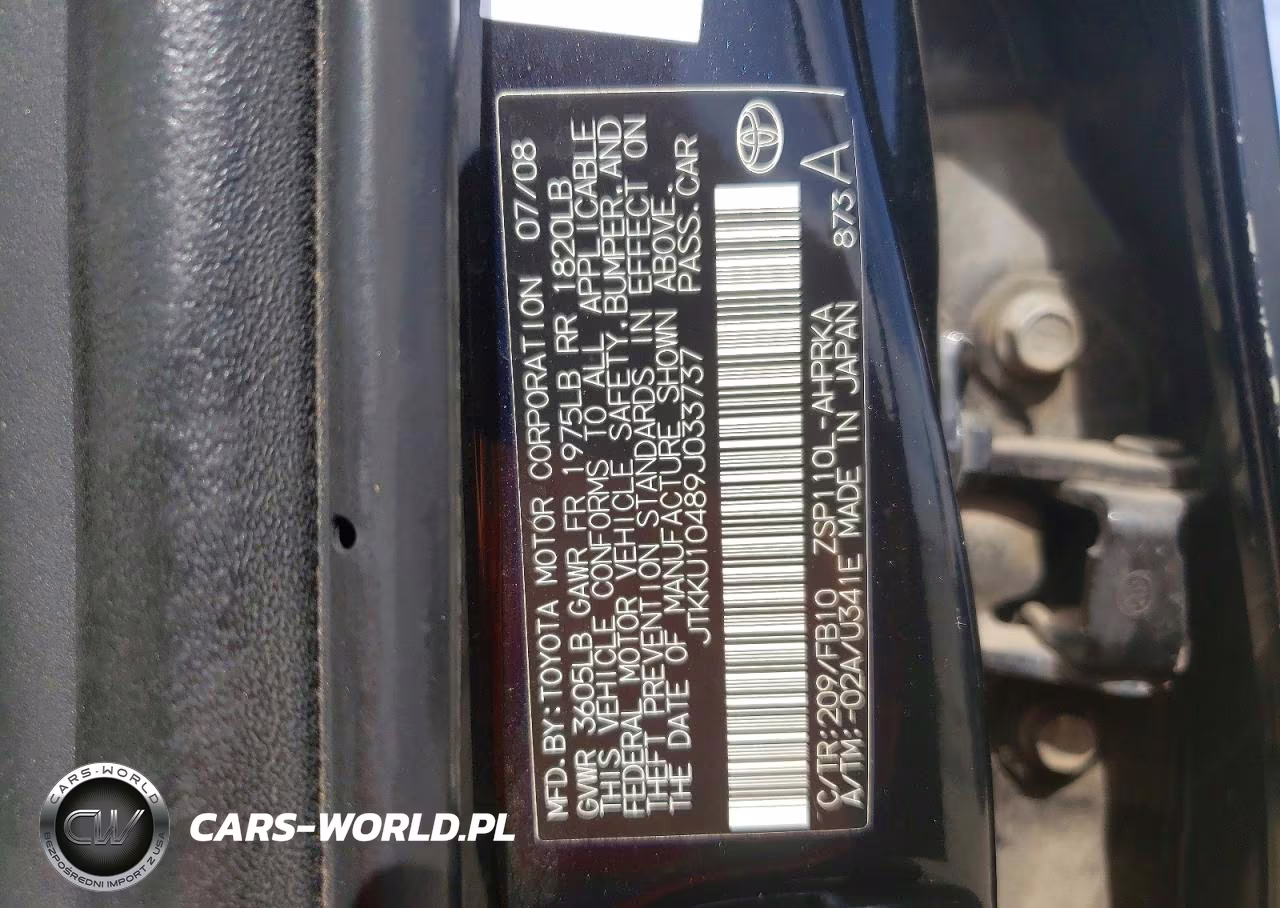 2009 Scion Xd Base VIN:JTKKU10489J033737 - 13