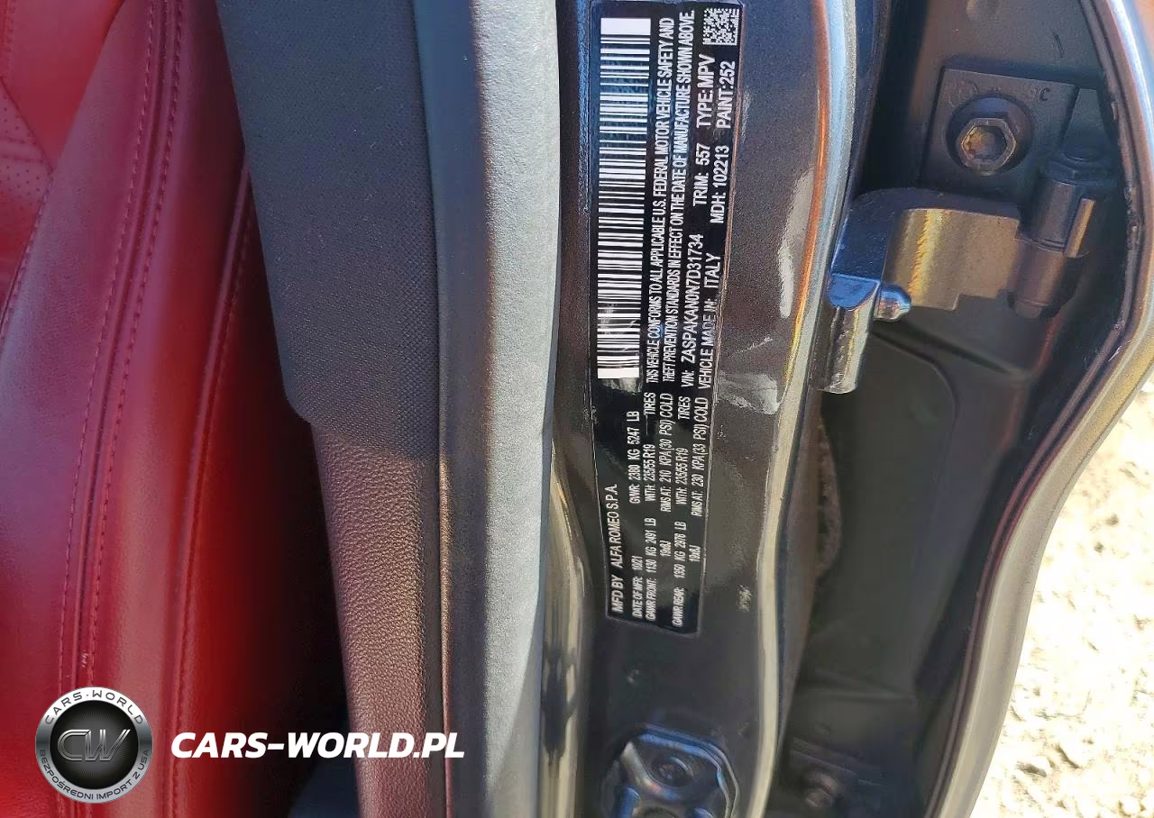 2022 Alfa Romeo Stelvio VIN:ZASPAKAN0N7D31734 - 13