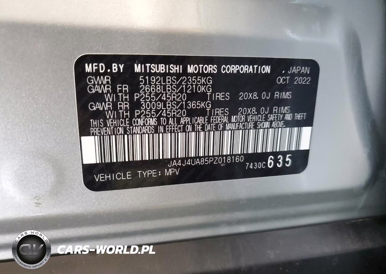 2023 Mitsubishi Outlander Se VIN:JA4J4UA85PZ018160 - 12