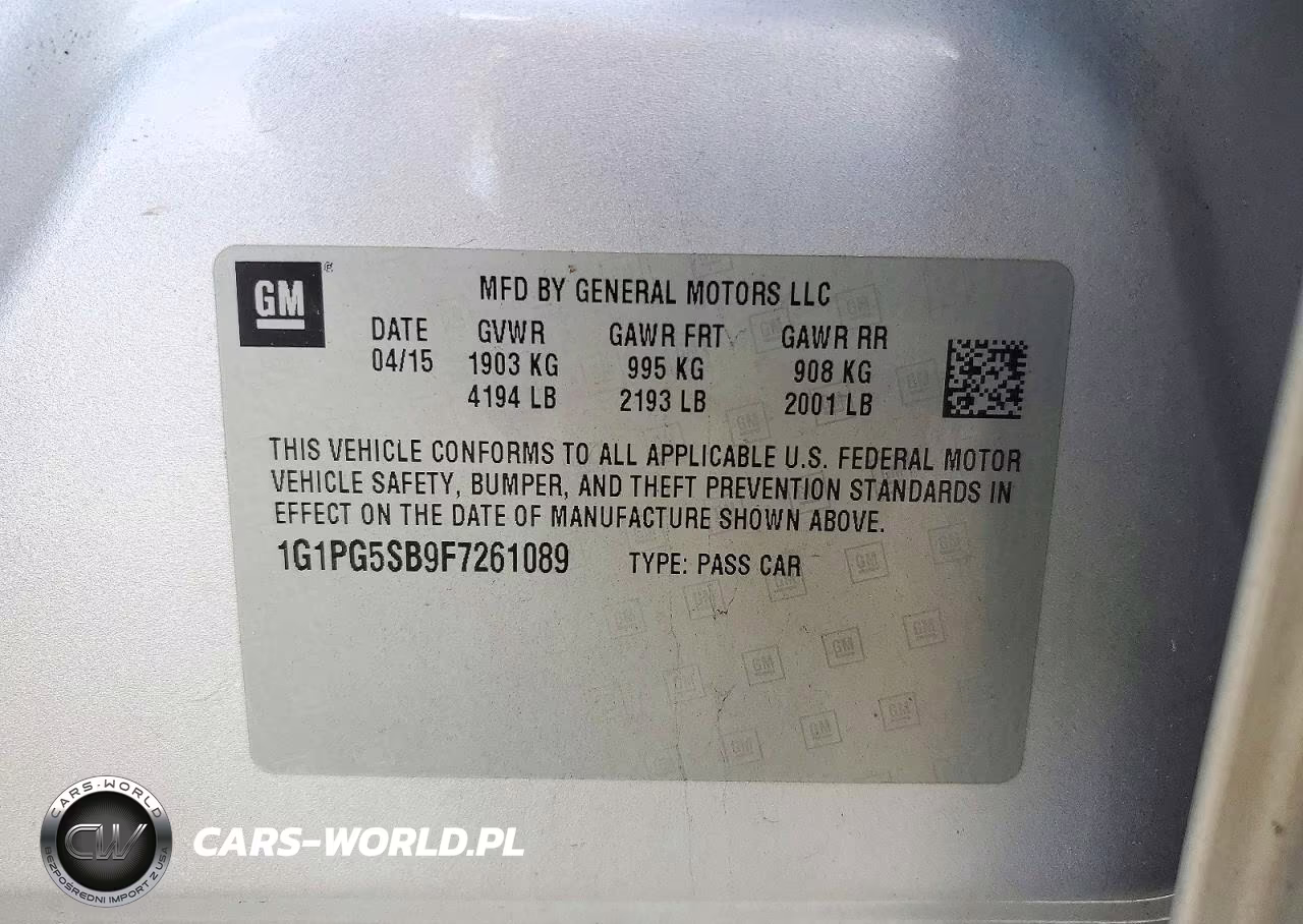 2015 Chevrolet Cruze Ltz VIN:1G1PG5SB9F7261089 - 13