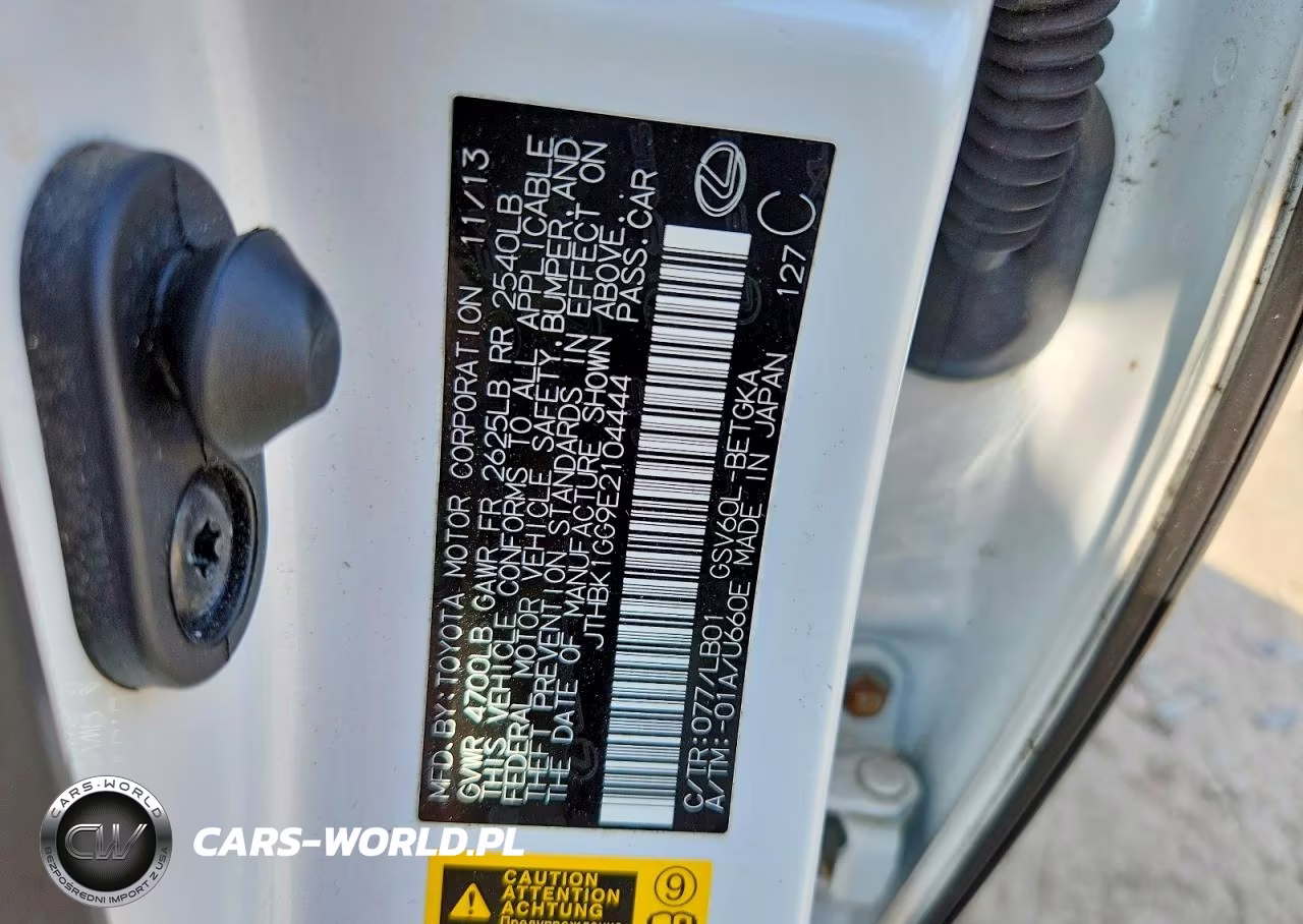2014 Lexus Es 350 VIN:JTHBK1GG9E2104444 - 12