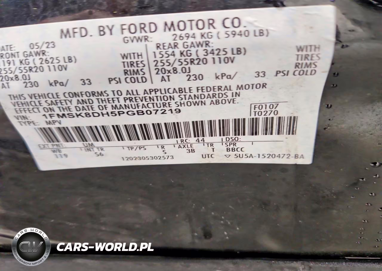 2023 Ford Explorer Xlt VIN:1FMSK8DH5PGB07219 - 13