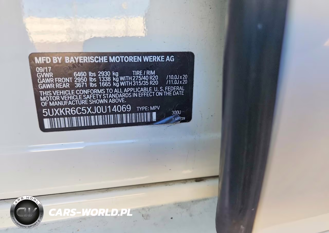 2018 BMW X5 xDrive50I VIN:5UXKR6C5XJ0U14069 - 13