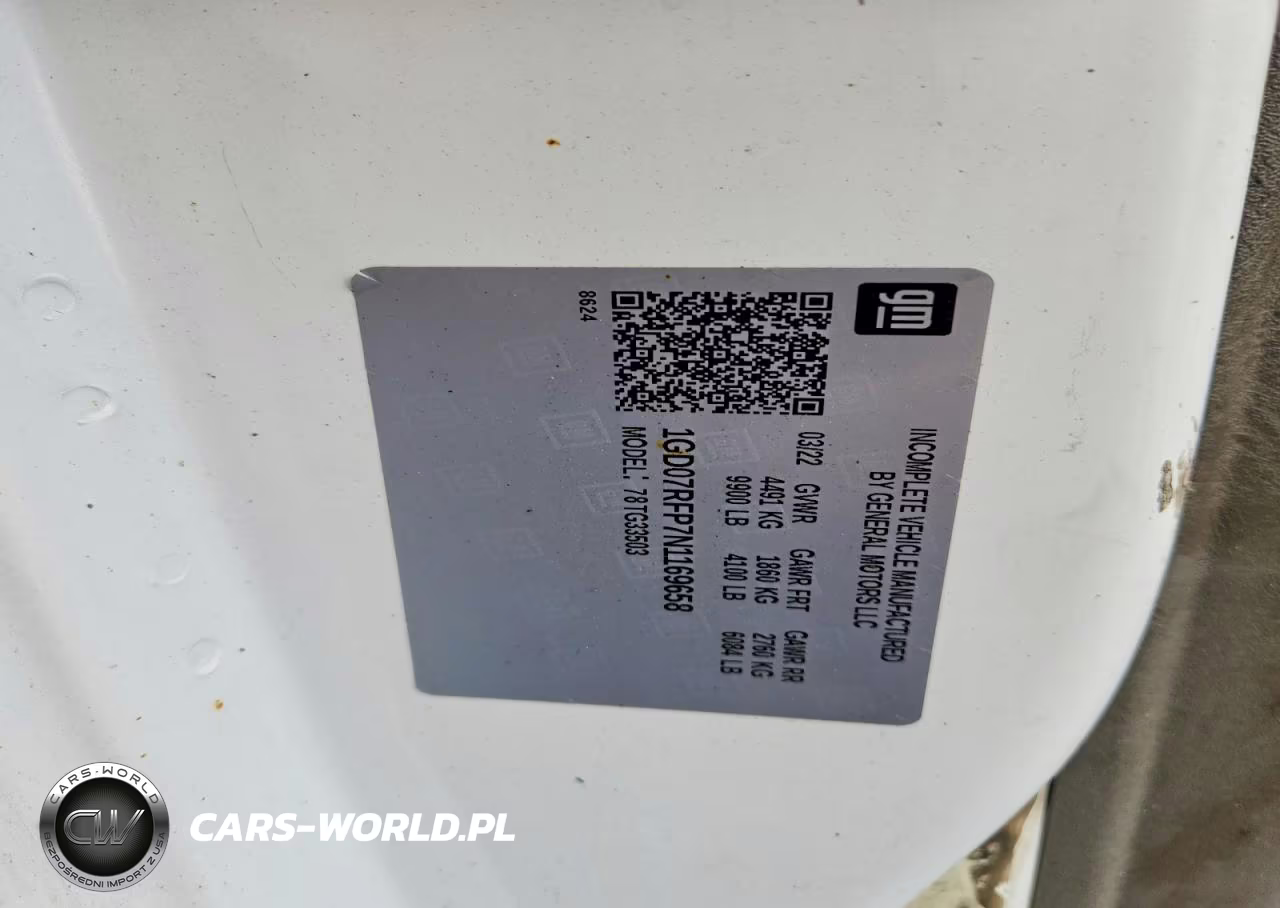 2022 GMC Savana Box Truck VIN:1GD07RFP7N1169658 - 13