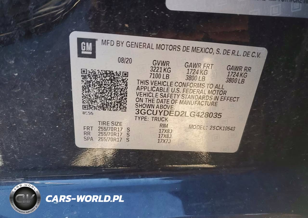2020 Chevrolet Silverado K1500 Lt VIN:3GCUYDED2LG428035 - 12