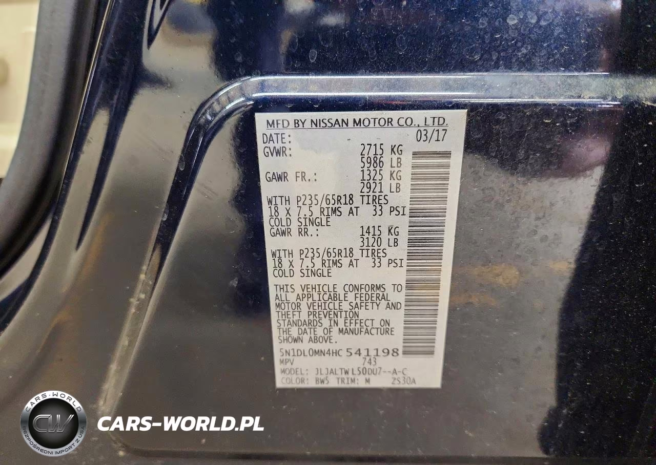 2017 Infiniti Qx60 Base VIN:5N1DL0MN4HC541198 - 13