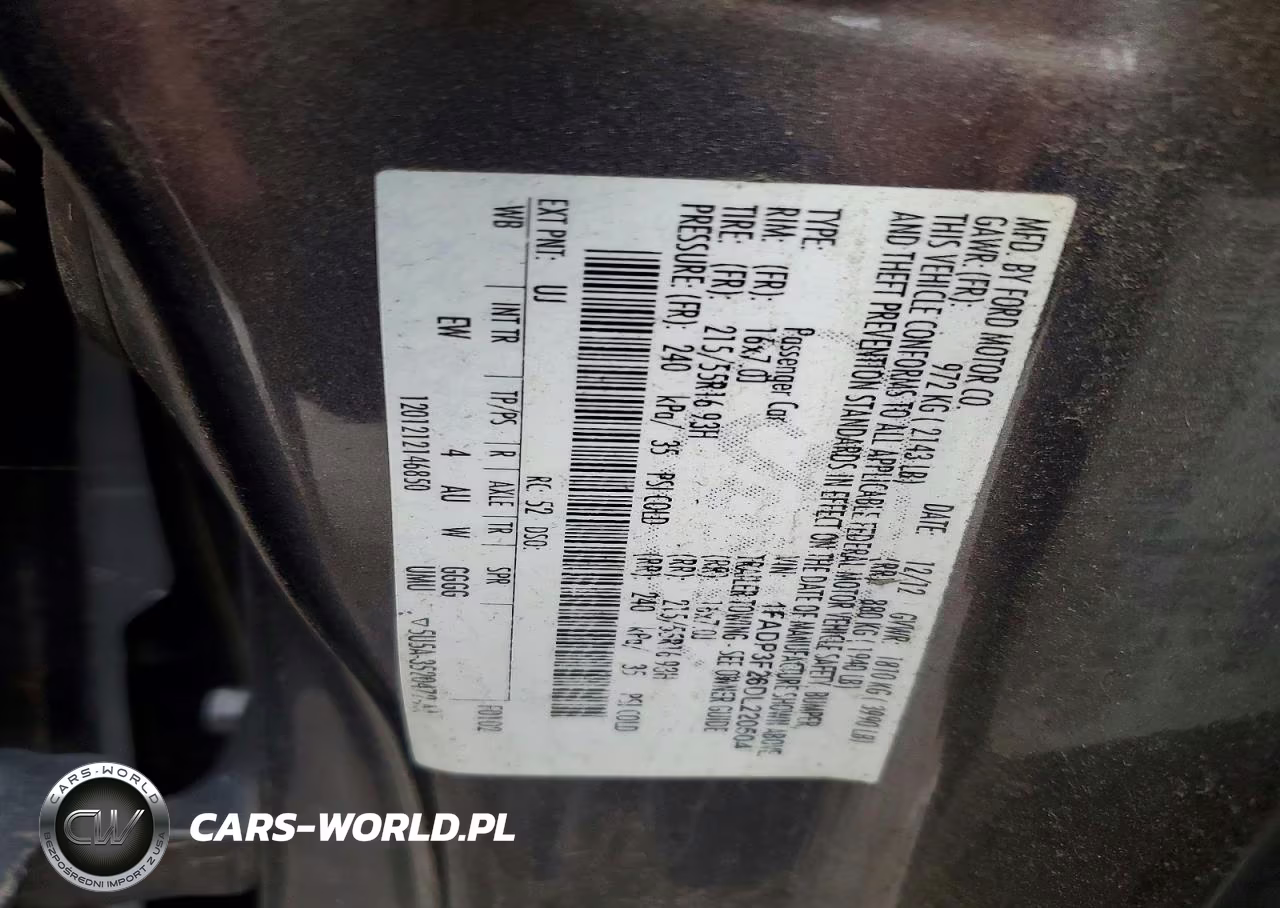 2013 Ford Focus Se VIN:1FADP3F26DL220504 - 12