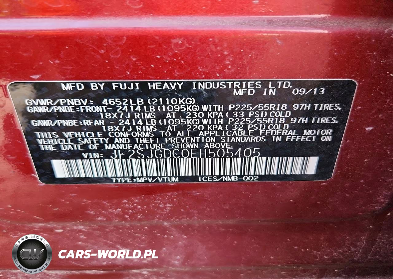 2014 Subaru Forester 2.0Xt Premium VIN:JF2SJGDC0EH505405 - 13