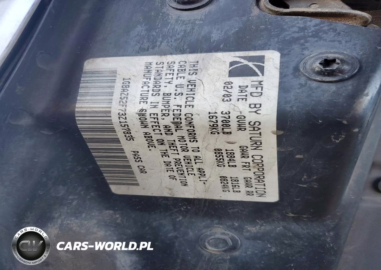 2003 Saturn Ion Level 2 VIN:1G8AZ52F73Z157835 - 13