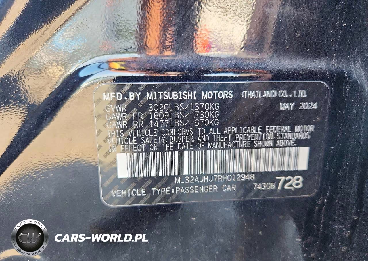 2024 Mitsubishi Mirage Es VIN:ML32AUHJ7RH012948 - 12