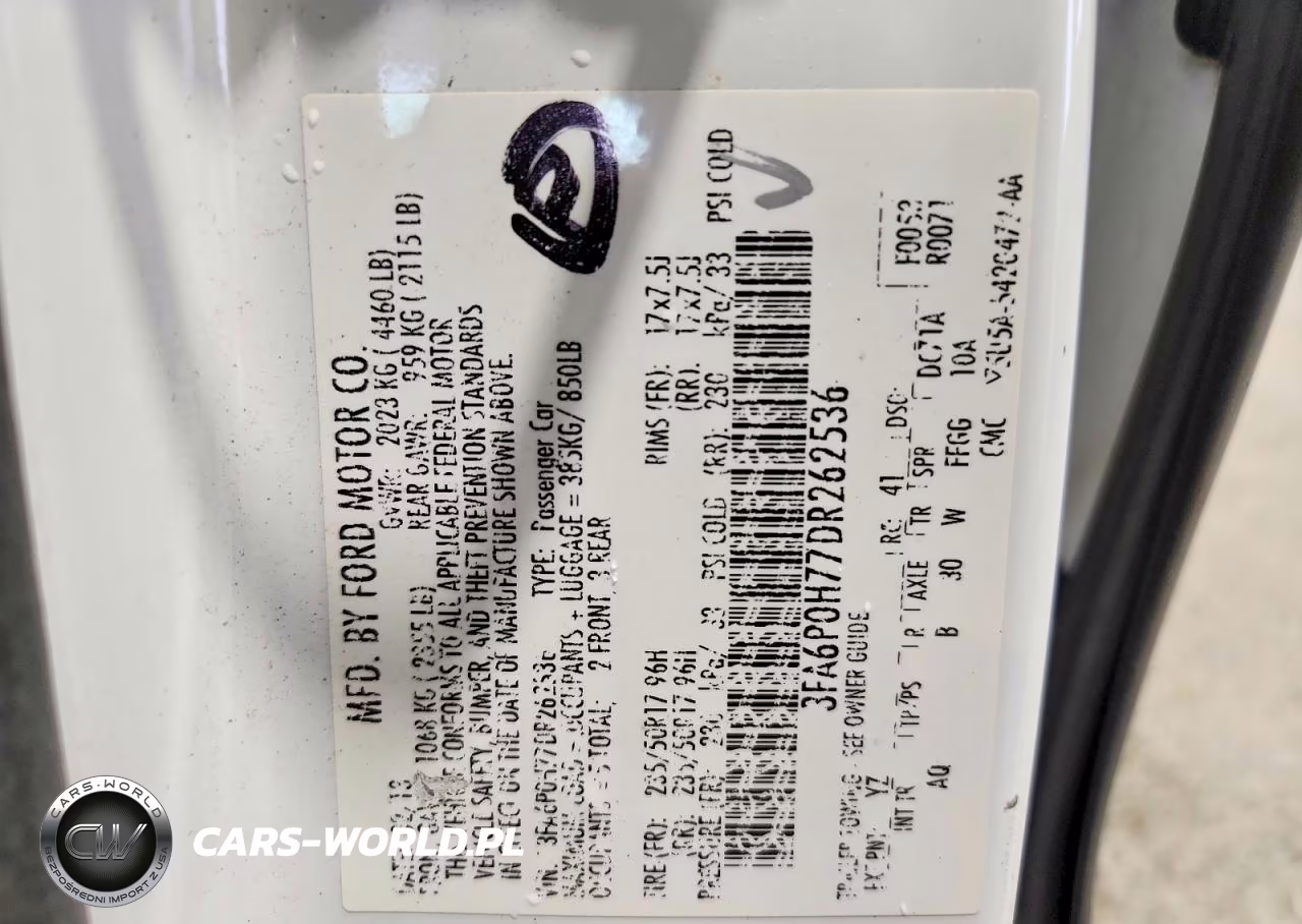 2013 Ford Fusion Se VIN:3FA6P0H77DR262536 - 12