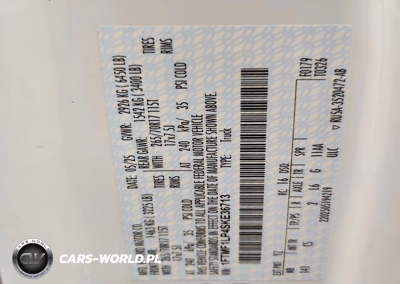 2025 Ford F150 Xl VIN:1FTMF1LP4SKE36713 - 13