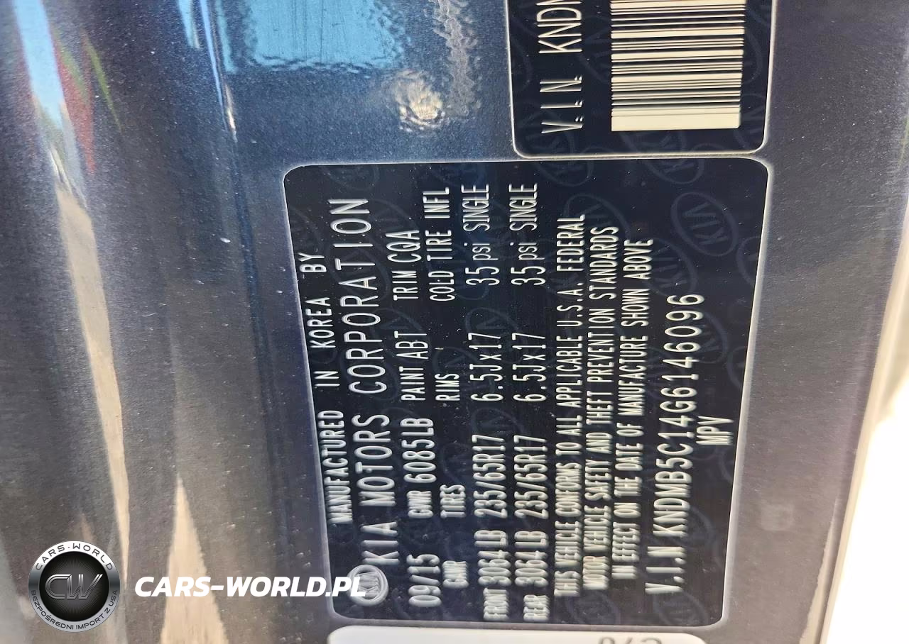 2016 Kia Sedona Lx VIN:KNDMB5C14G6146096 - 13