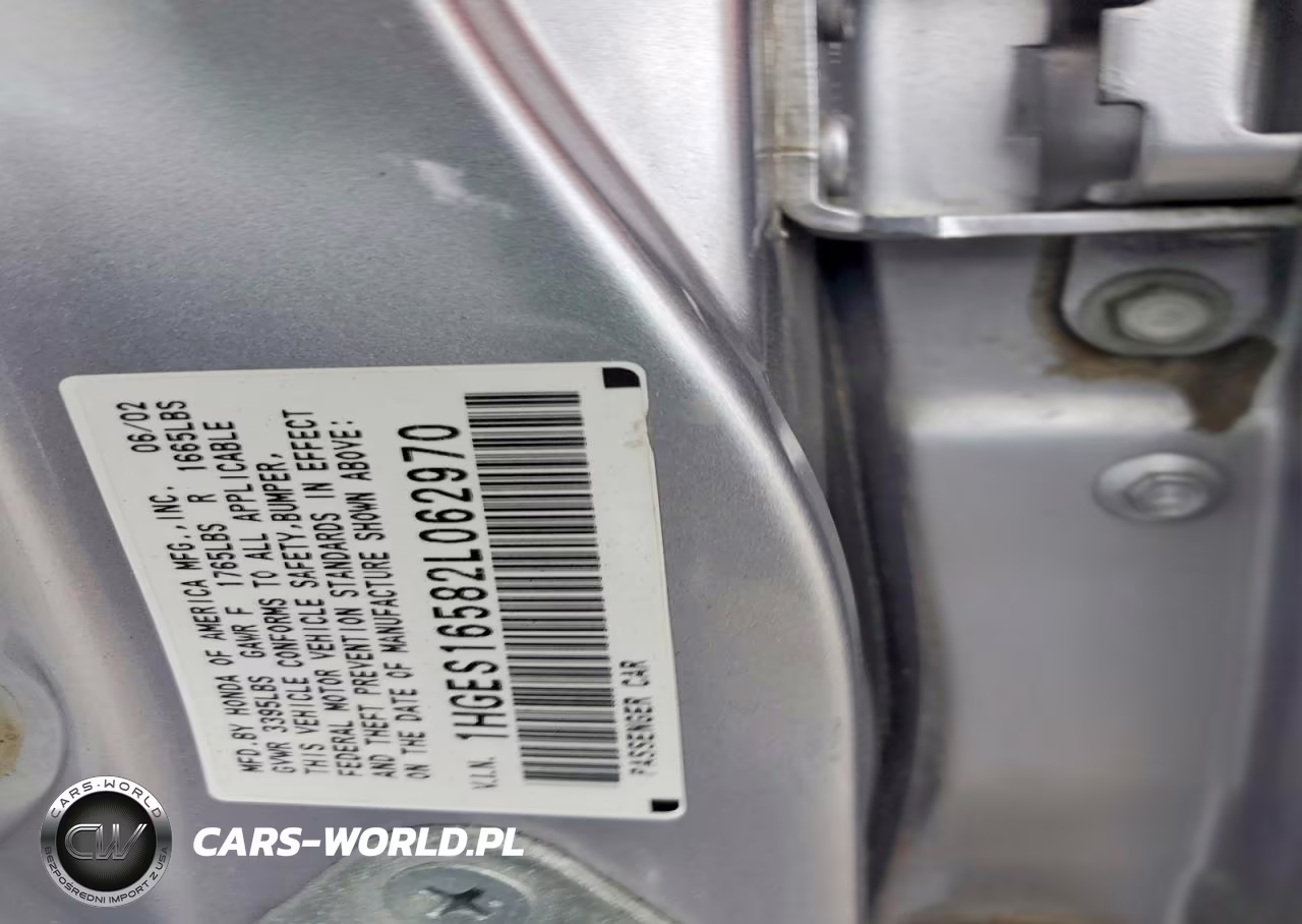 2002 Honda Civic Lx VIN:1HGES16582L062970 - 12