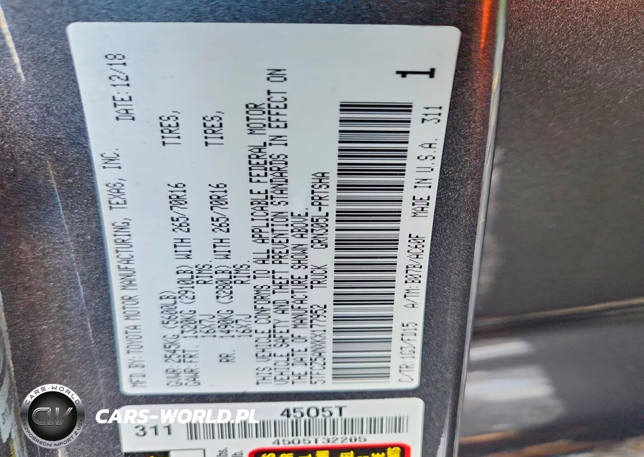 2019 Toyota Tacoma Trd Off-Road VIN:5TFCZ5ANXKX177952 - 12
