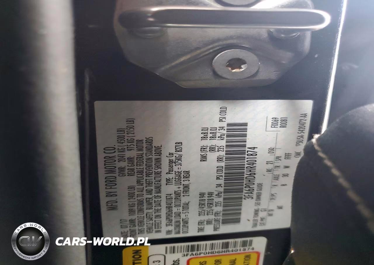 2017 Ford Fusion Se VIN:3FA6P0HD6HR401874 - 12