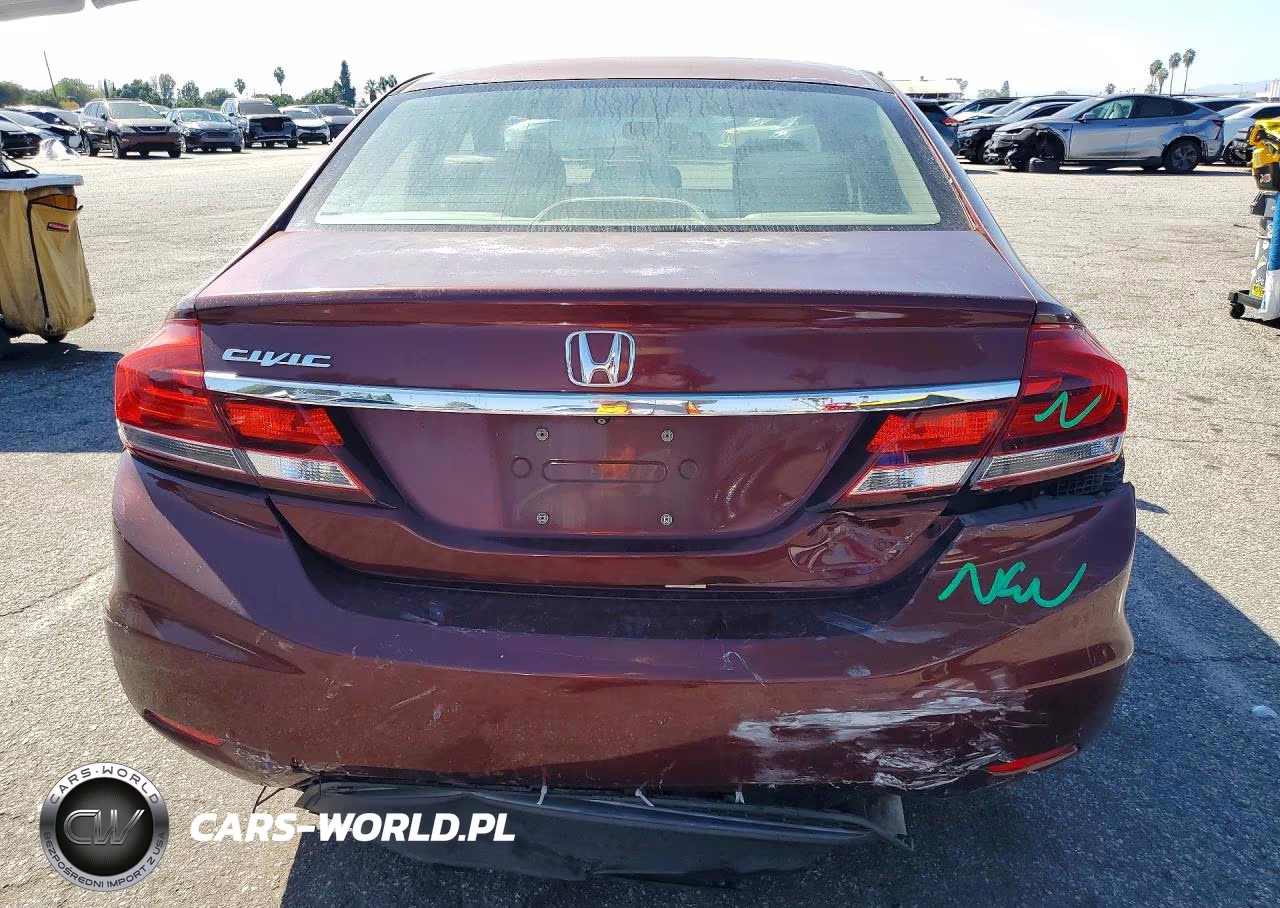 2013 Honda Civic Lx VIN:19XFB2F58DE225816 - 6