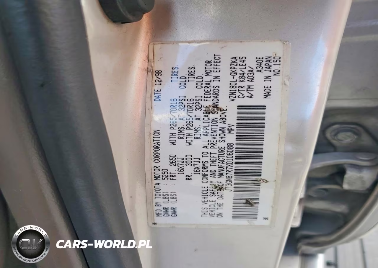 1999 Toyota 4Runner Limited VIN:JT3GN87R7X0106088 - 13