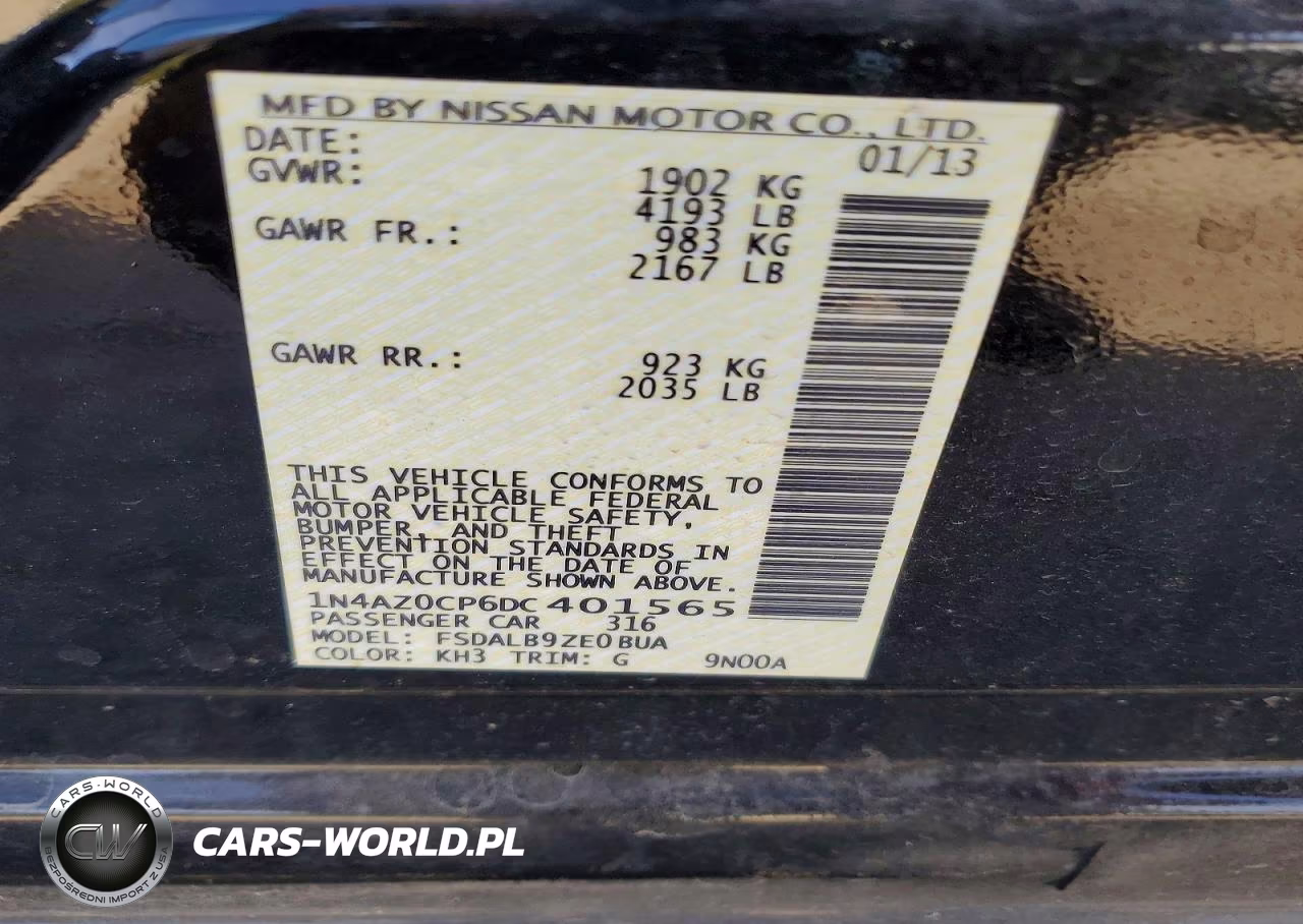 2013 Nissan Leaf S VIN:1N4AZ0CP6DC401565 - 13