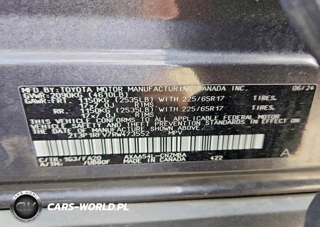 2024 Toyota Rav4 Xle VIN:2T3P1RFV7RW473552 - 13