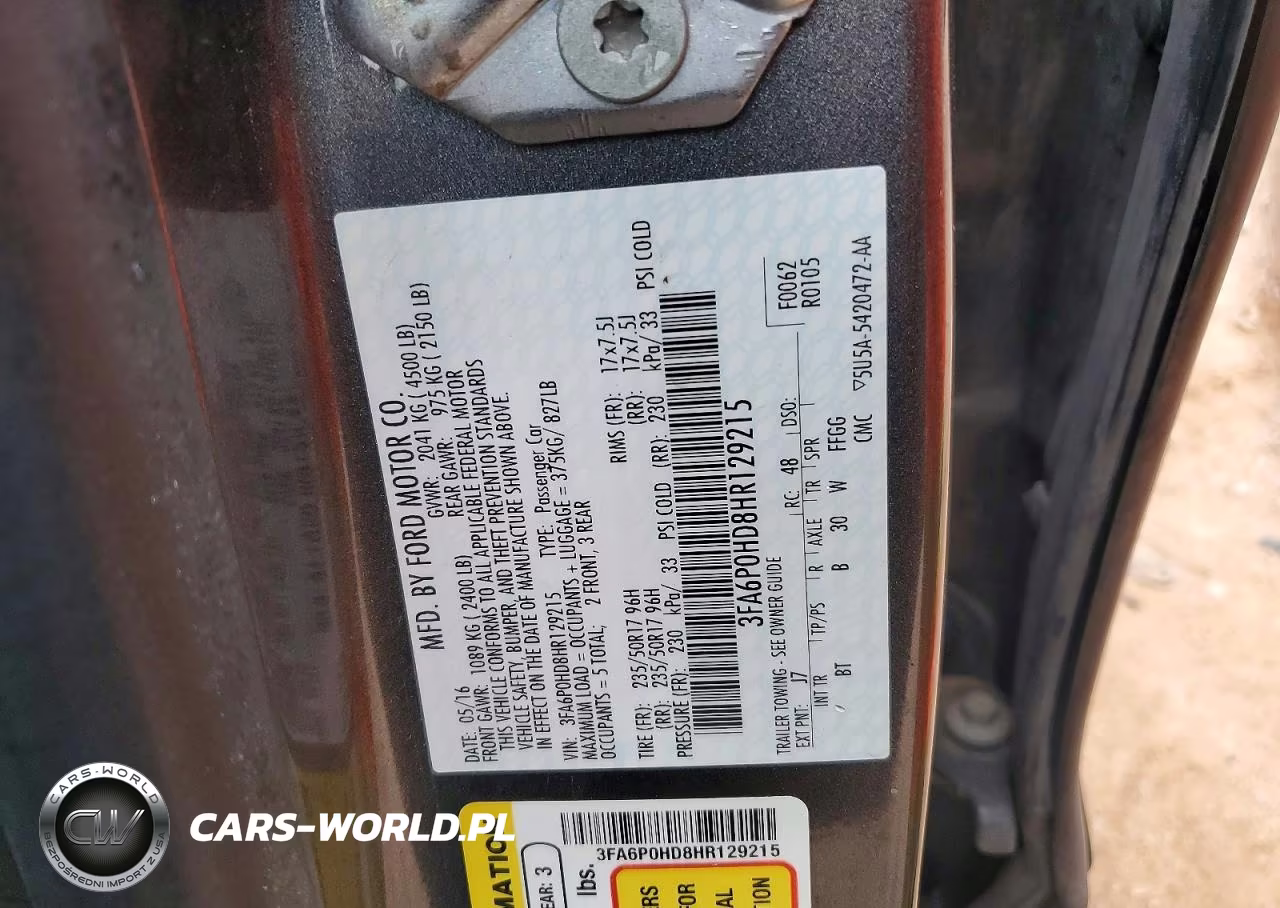 2017 Ford Fusion Se VIN:3FA6P0HD8HR129215 - 12