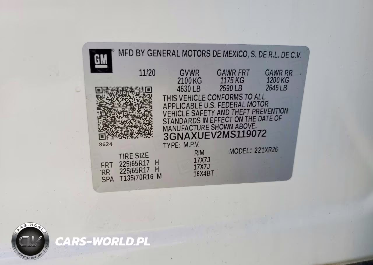 2021 Chevrolet Equinox Lt VIN:3GNAXUEV2MS119072 - 14