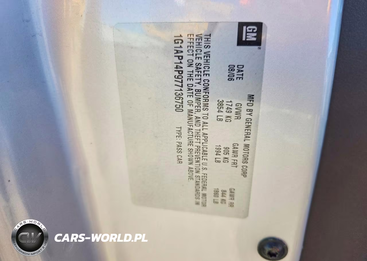 2007 Chevrolet Cobalt Ss Supercharged VIN:1G1AP14P977136750 - 13