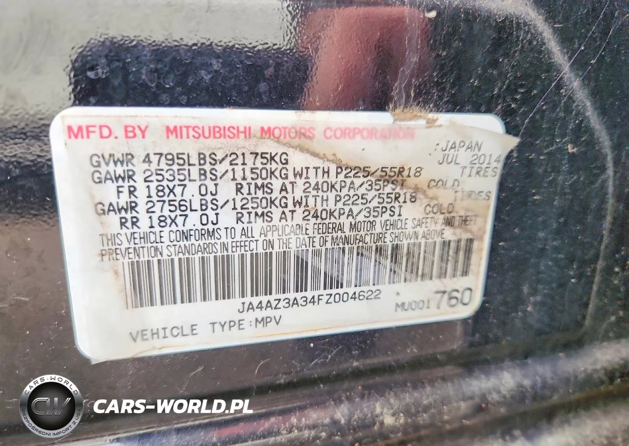 2015 Mitsubishi Outlander Se VIN:JA4AZ3A34FZ004622 - 13