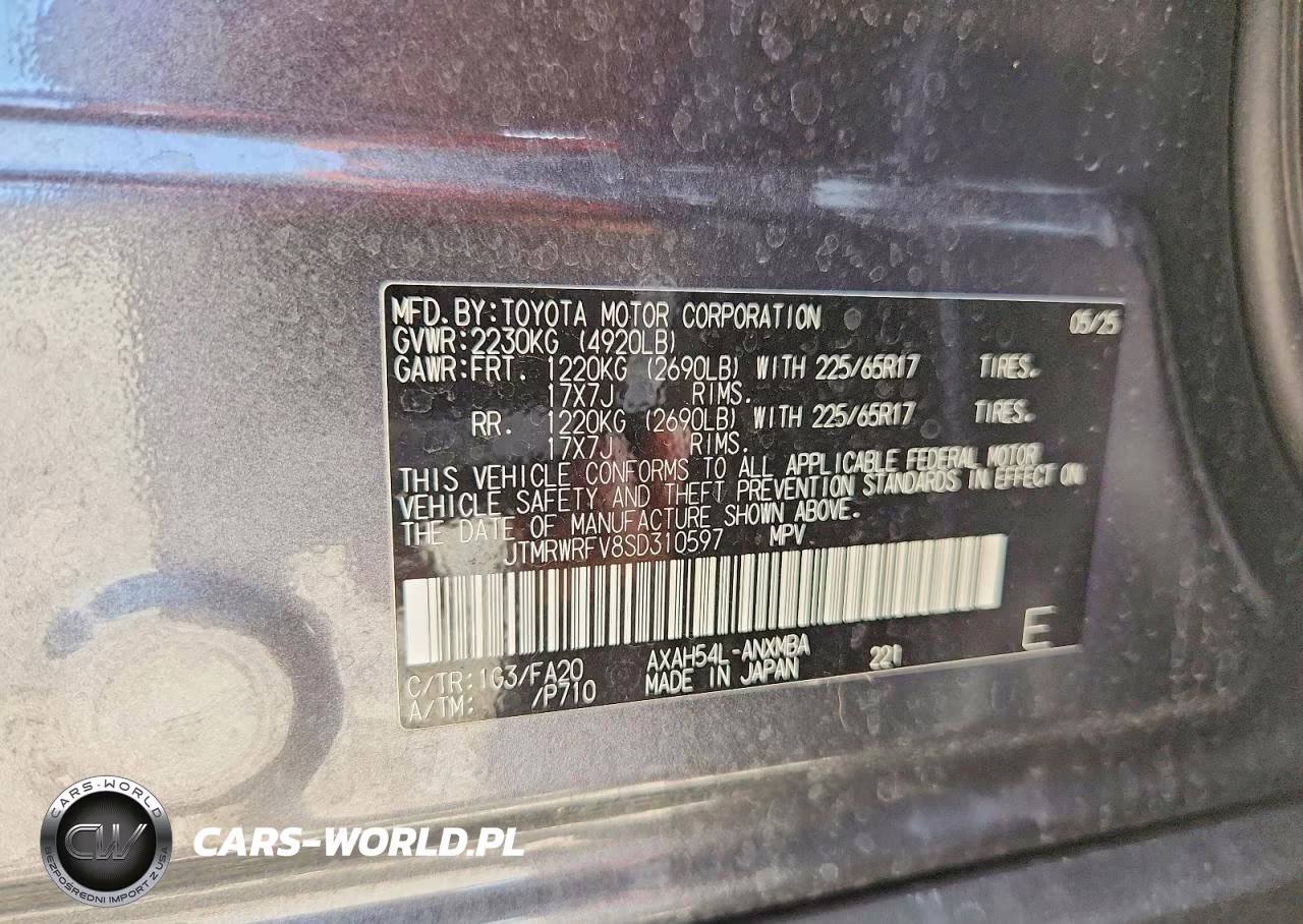 2025 Toyota Rav4 Hybrid Xle VIN:JTMRWRFV8SD310597 - 12